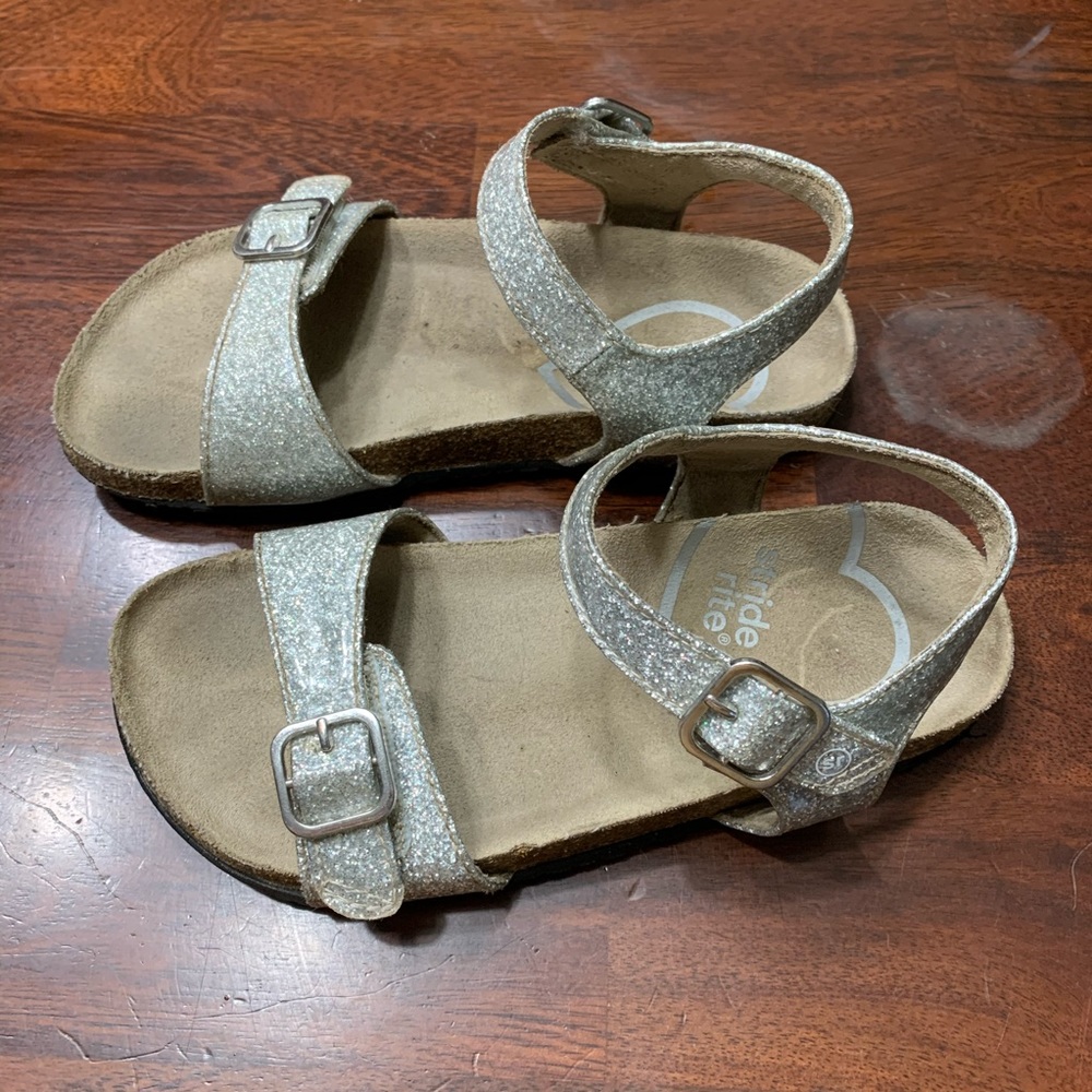 Stride Rite Girls SR Zuly Sandal Glitter Sz 13 - Picture 5 of 8